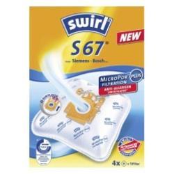 Swirl Staubsaugerbeutel Siemens S67 à 4+1