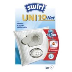 Swirl-Staubsaugerbeutel Mikro Por,Power Net,UNI 10 NET,3Stk.