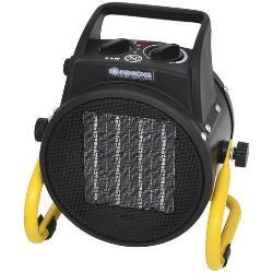 Heizgebläse VENTUS 210, 25/1000/2000W 230V, 40m³ 1,7kg, 5…30°, schwarz-gb