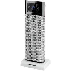 Keramikheizlüfter Beirut 1/2kW 230V 2,5kg 21,5x57x16cm schwarz-silber