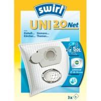 Swirl-Staubsaugerbeutel Mikro Por,Power Net,UNI 20 NET,3Stk.